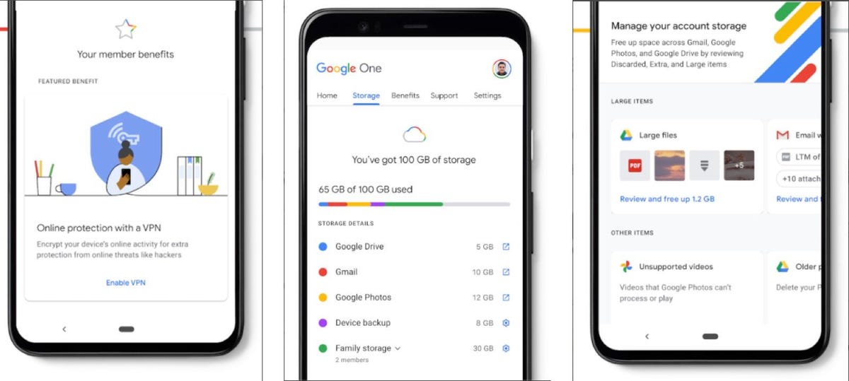 Google One: What to know about price, storage and how it's different from  Google Drive - CNET