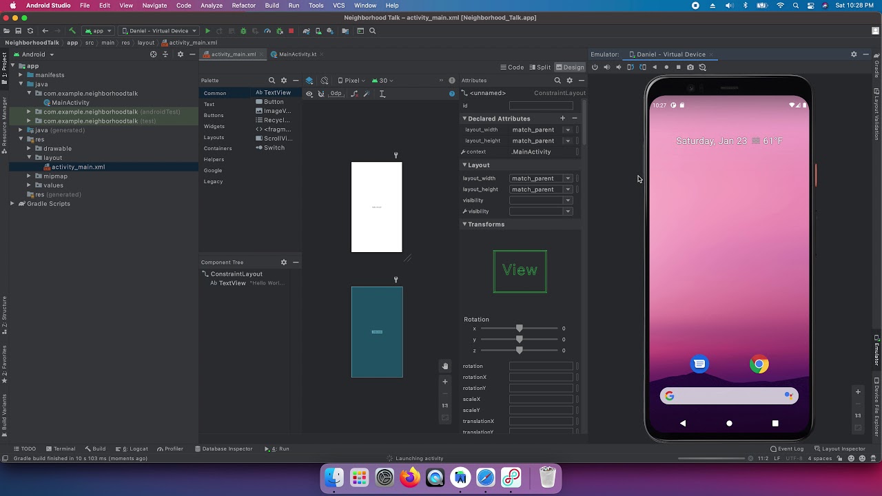 Android Studio Tutorial (2021 Edition) - Part 1 - YouTube